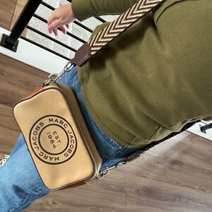 Marc Jacob’s brown flash crossbody bag purse women’s camera leather